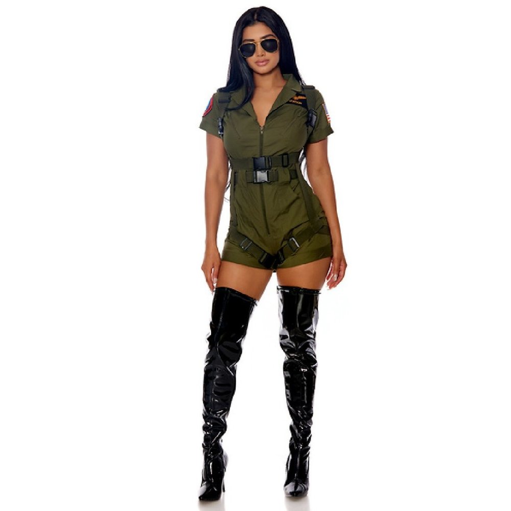 Forplay 552943 Elevated Sexy Movie Character Top Gun Costume